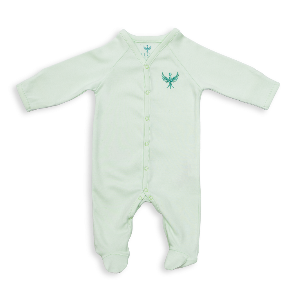 Long Sleeve Footed Baby Sleeper with Front Snaps