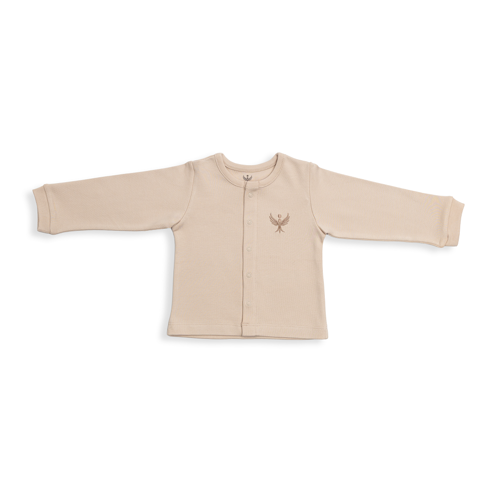 Long Sleeve Baby Top and Bottom Set with Front Snaps