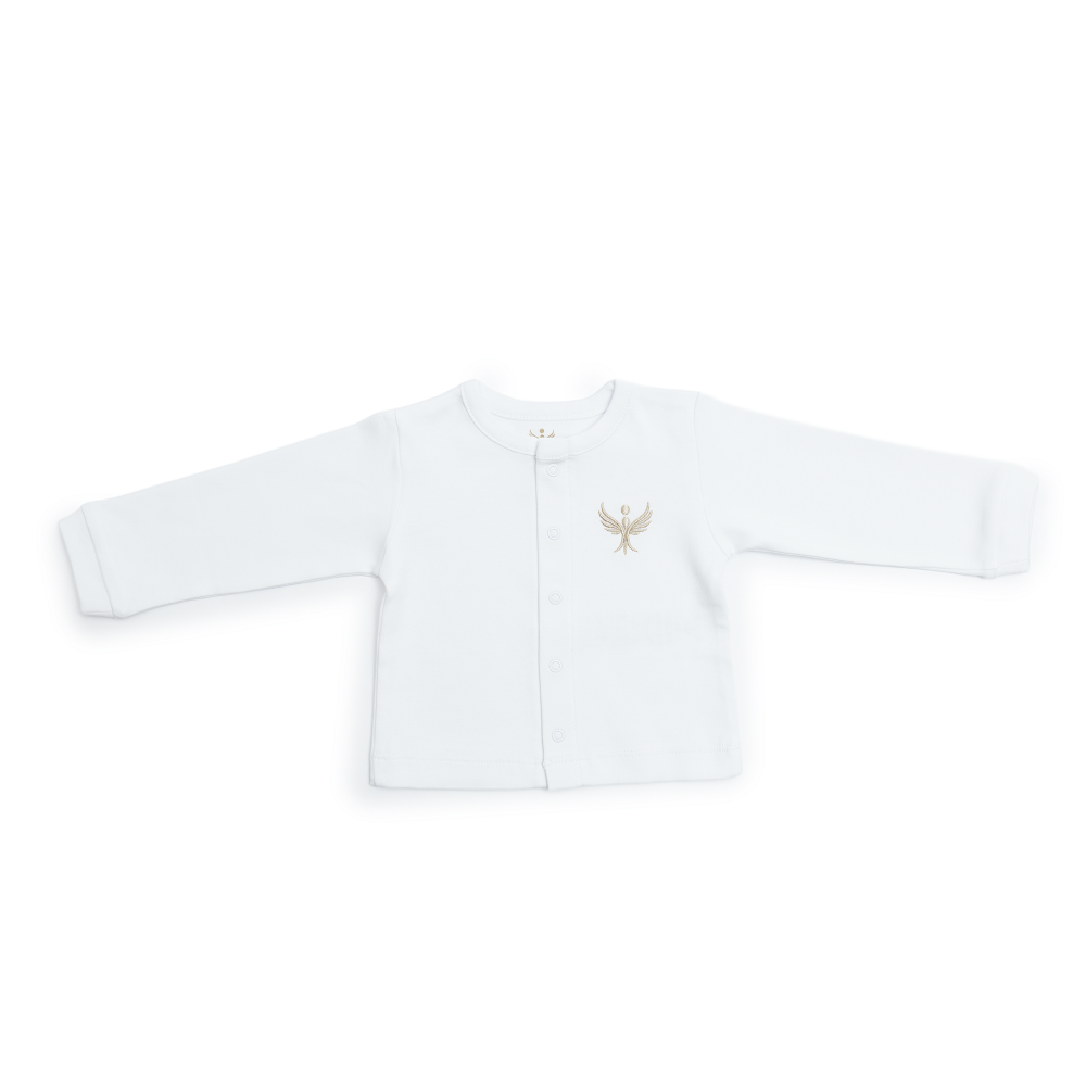 Long Sleeve Baby Top and Bottom Set with Front Snaps